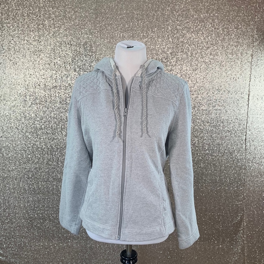Talbots Cozy Grey Zip Up Hoodie                 B2